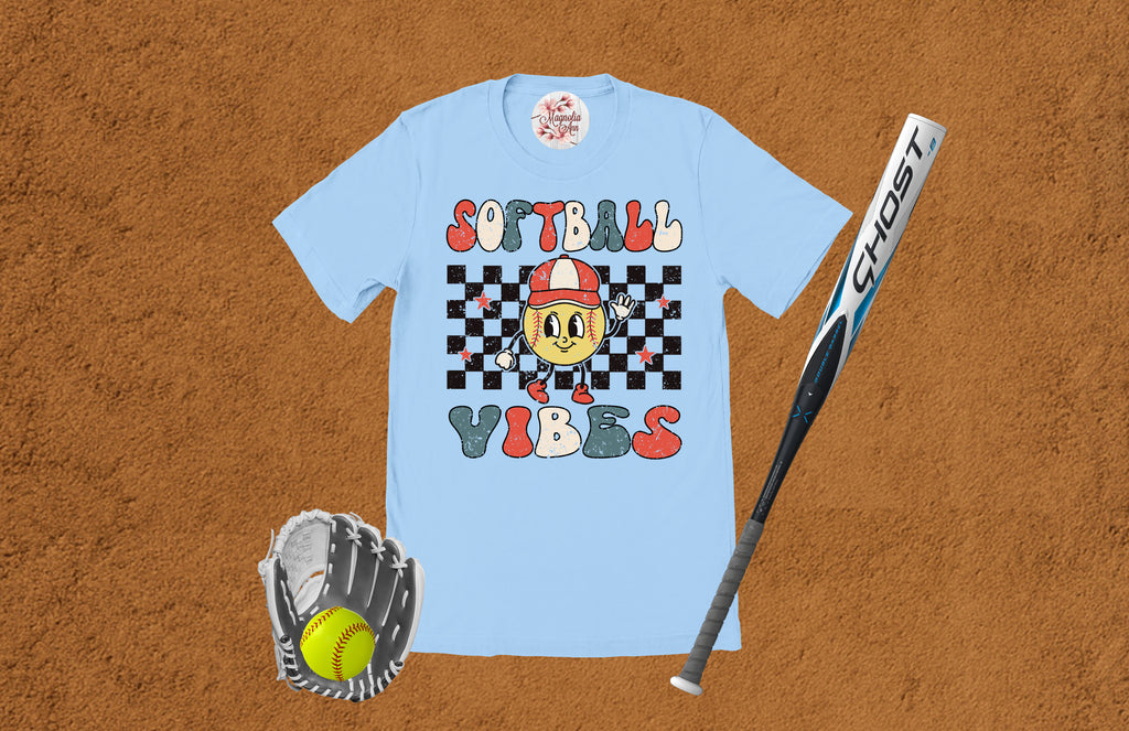 Retro Softball Vibes T-Shirt