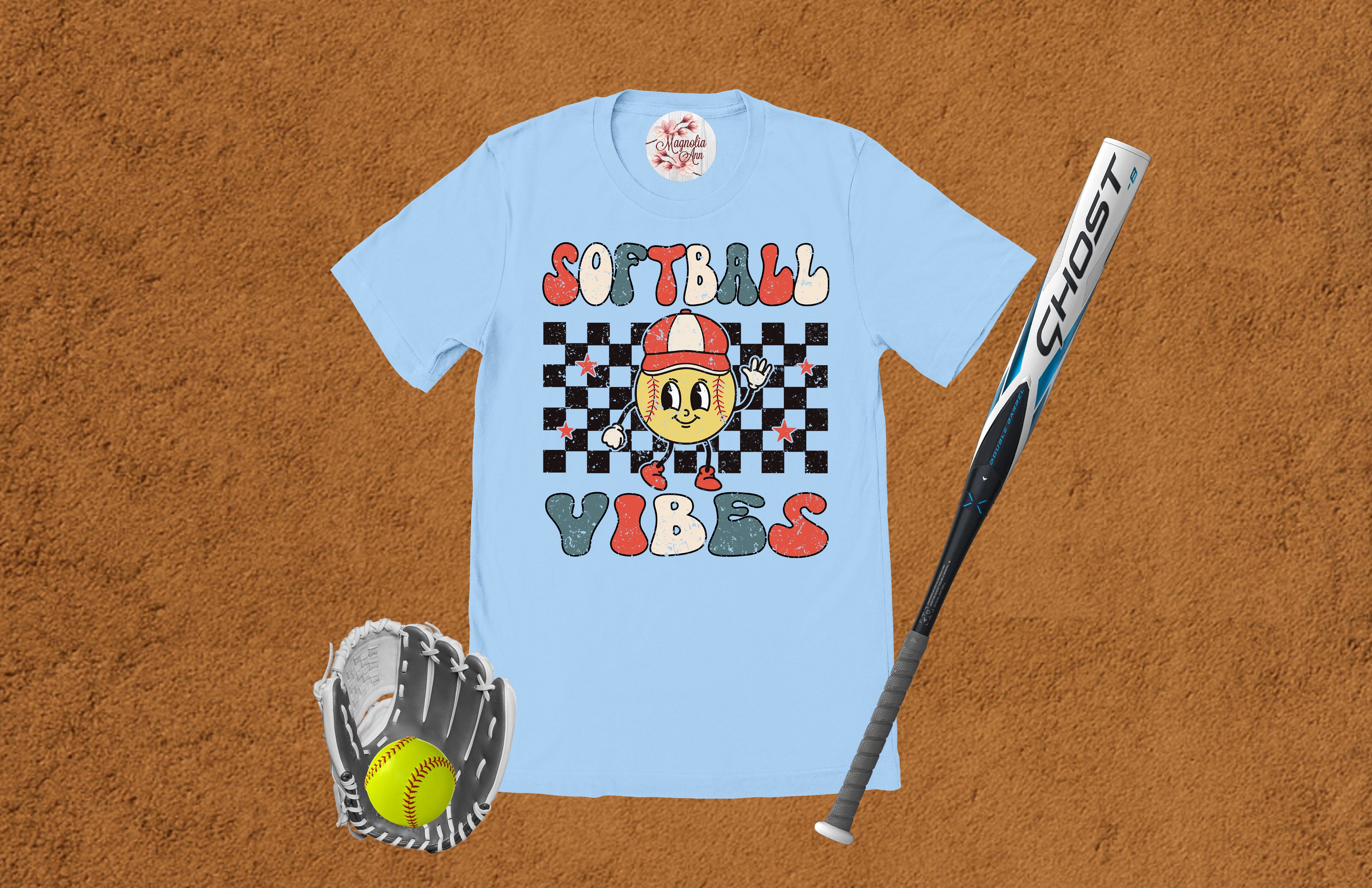 Retro Softball Vibes T-Shirt