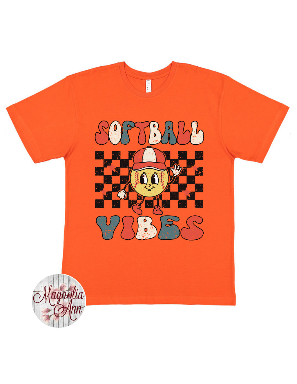 Retro Softball Vibes T-Shirt