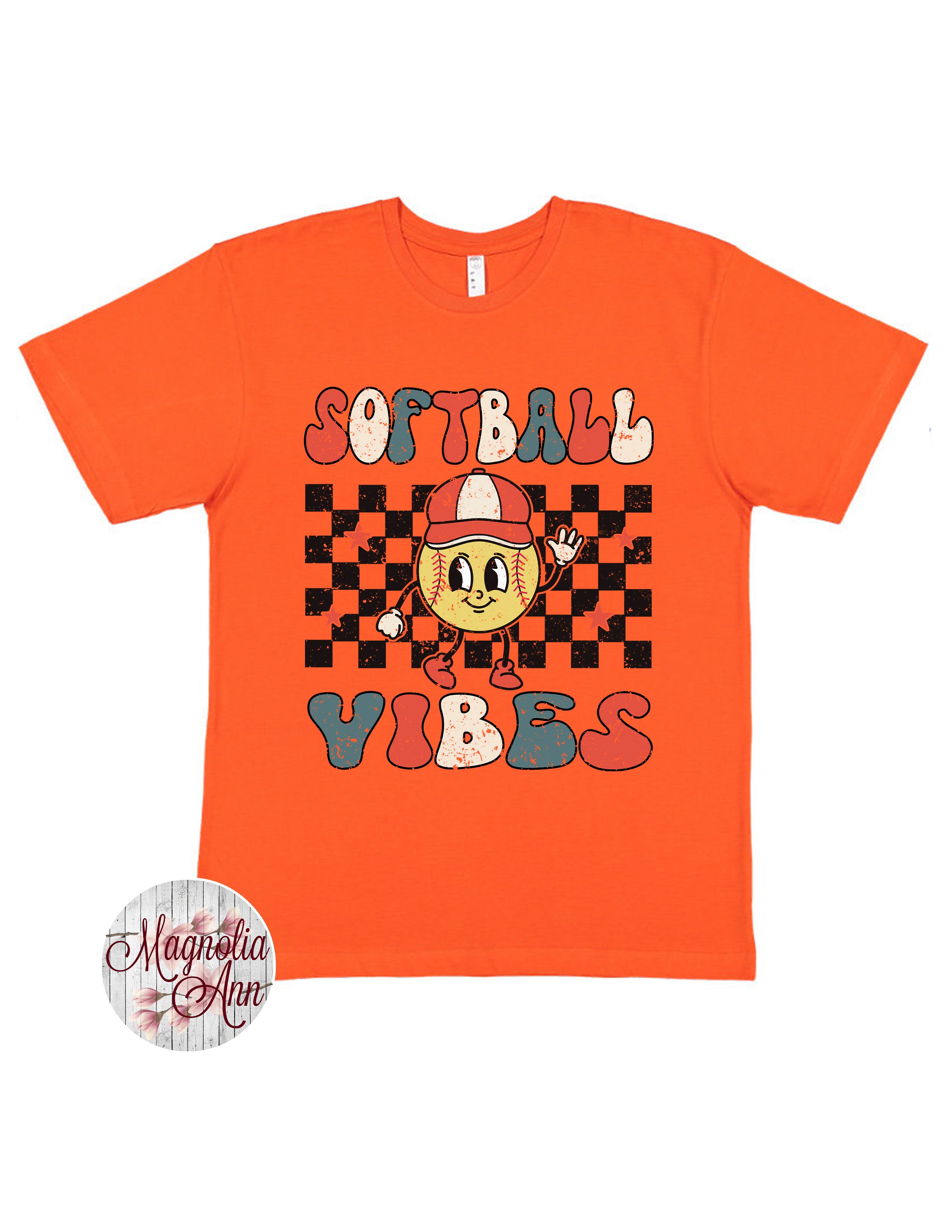 Retro Softball Vibes T-Shirt