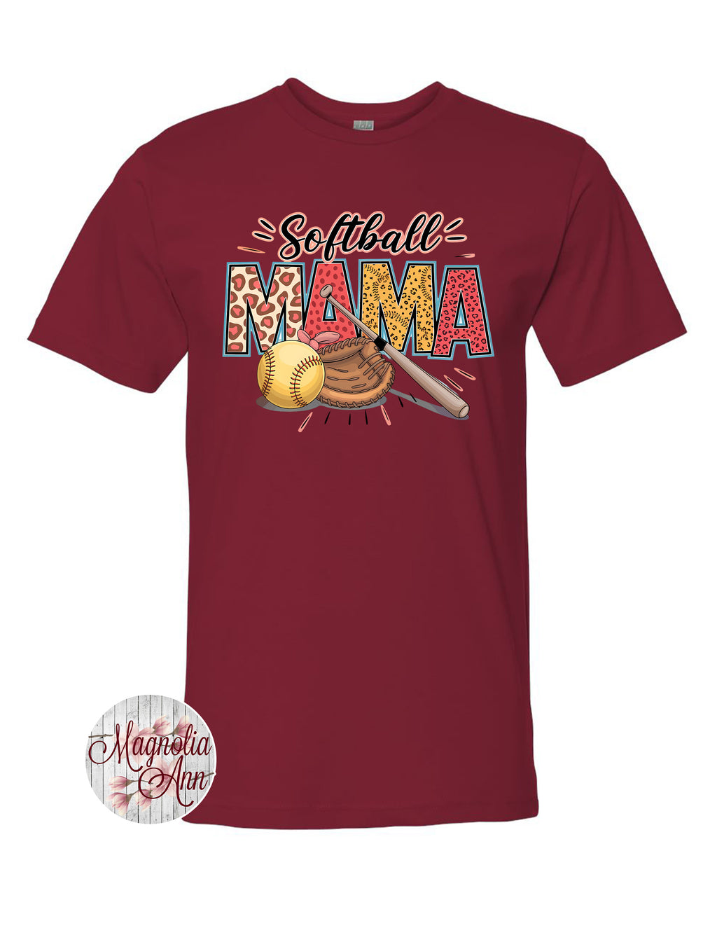Softball Mama Graphic T-Shirt