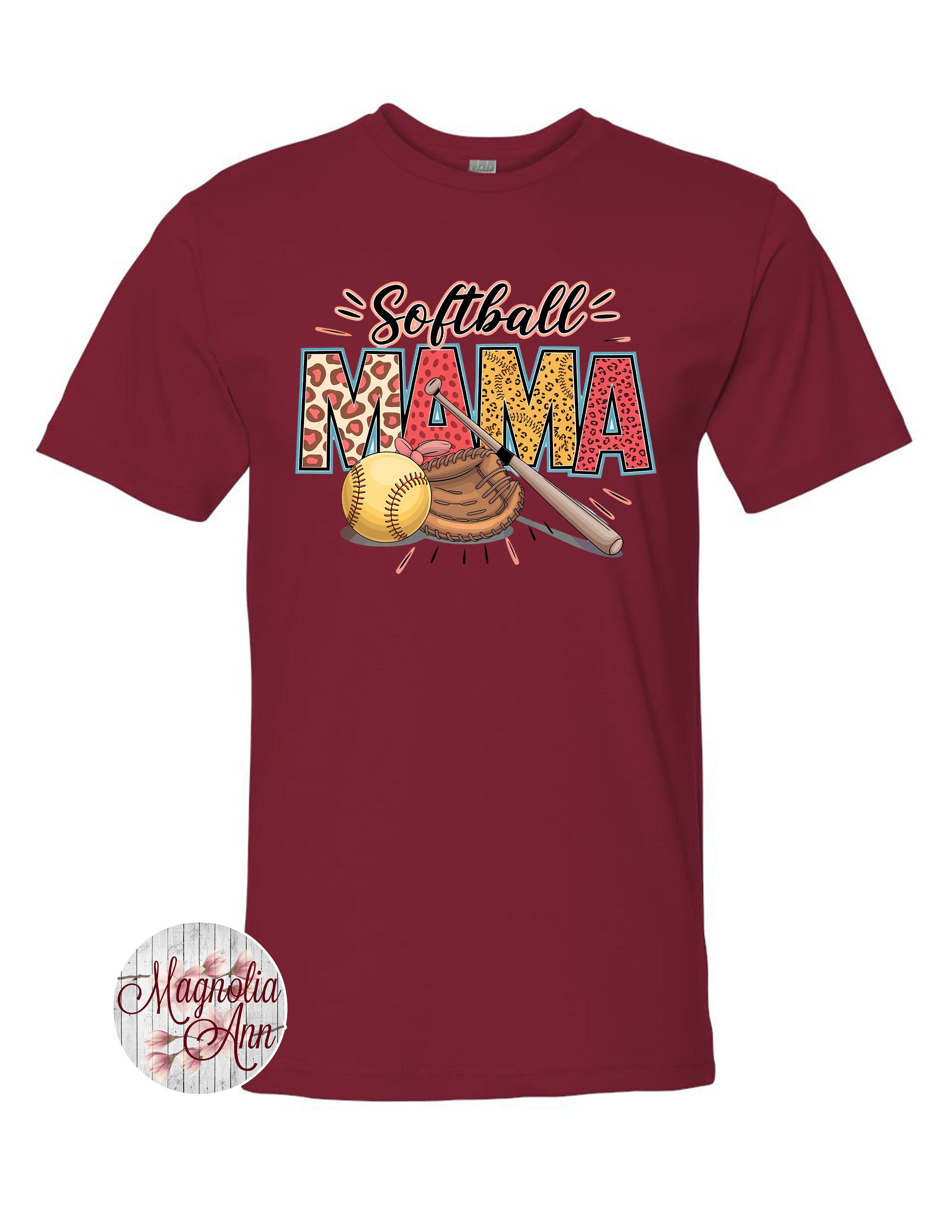 Softball Mama Graphic T-Shirt
