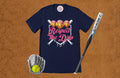 3 Softball Respect the Drip Graphic T-Shirt