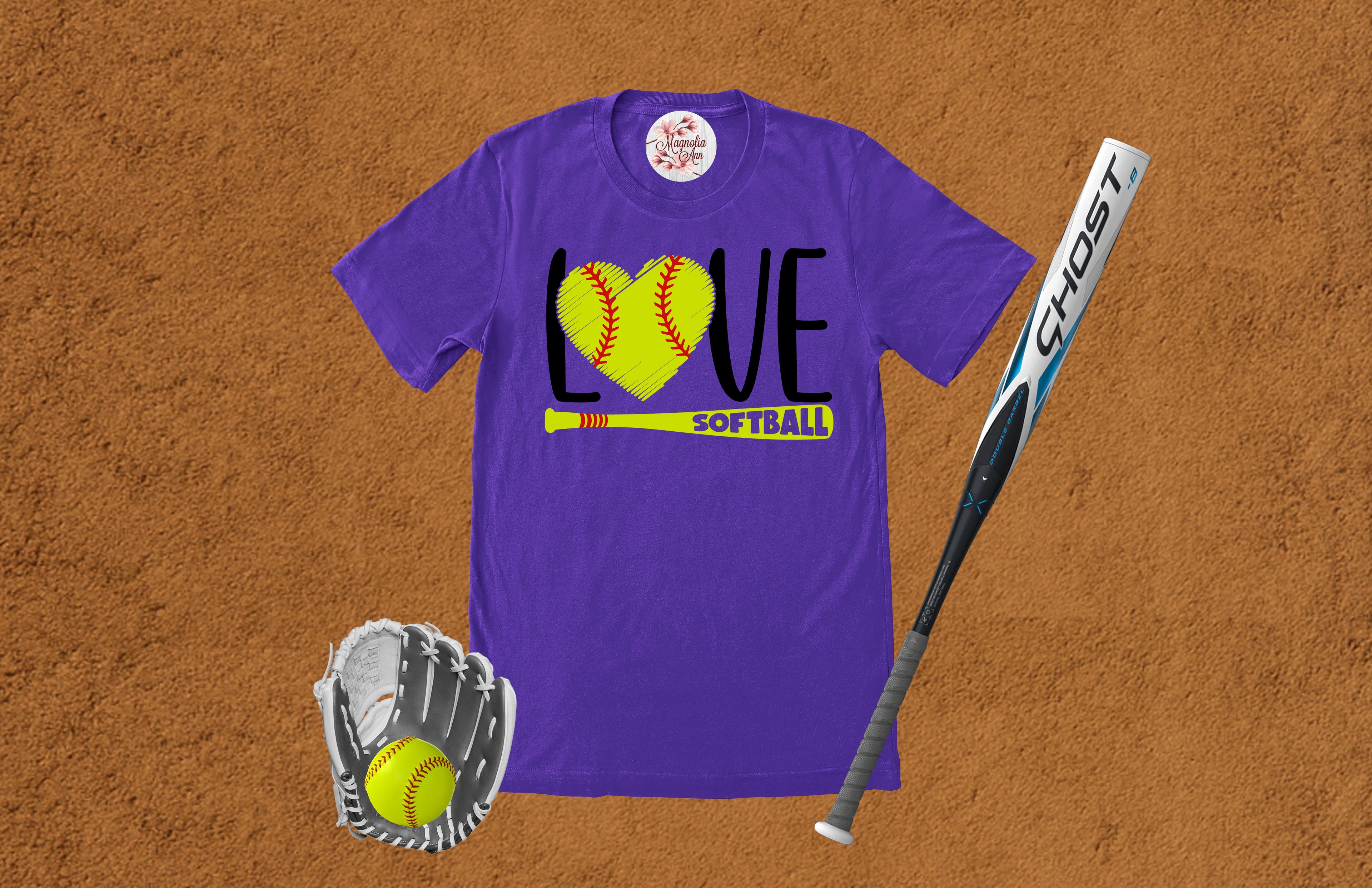 Love Softball Graphic T-Shirt