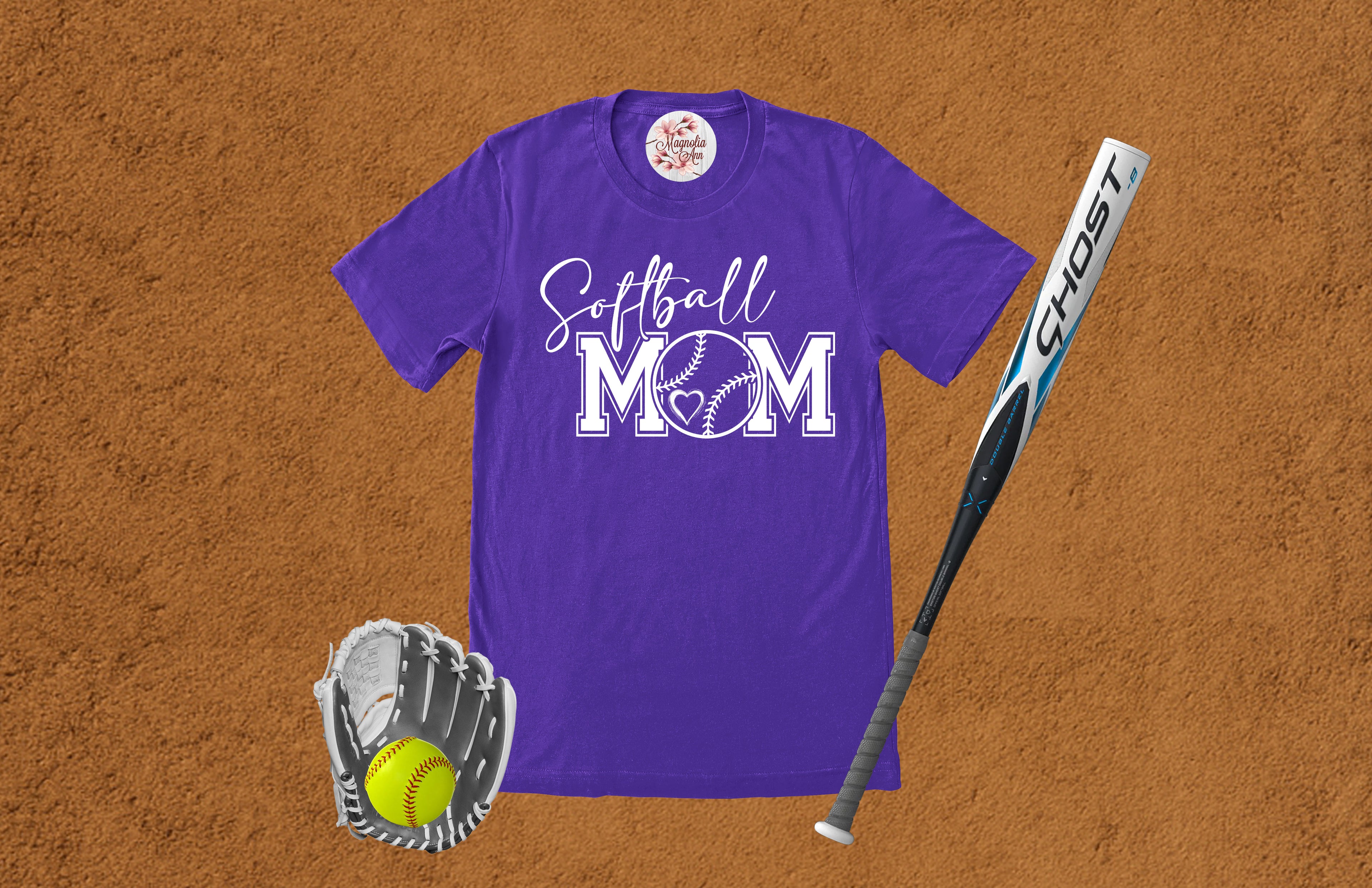 Softball Mom Graphic T-Shirt
