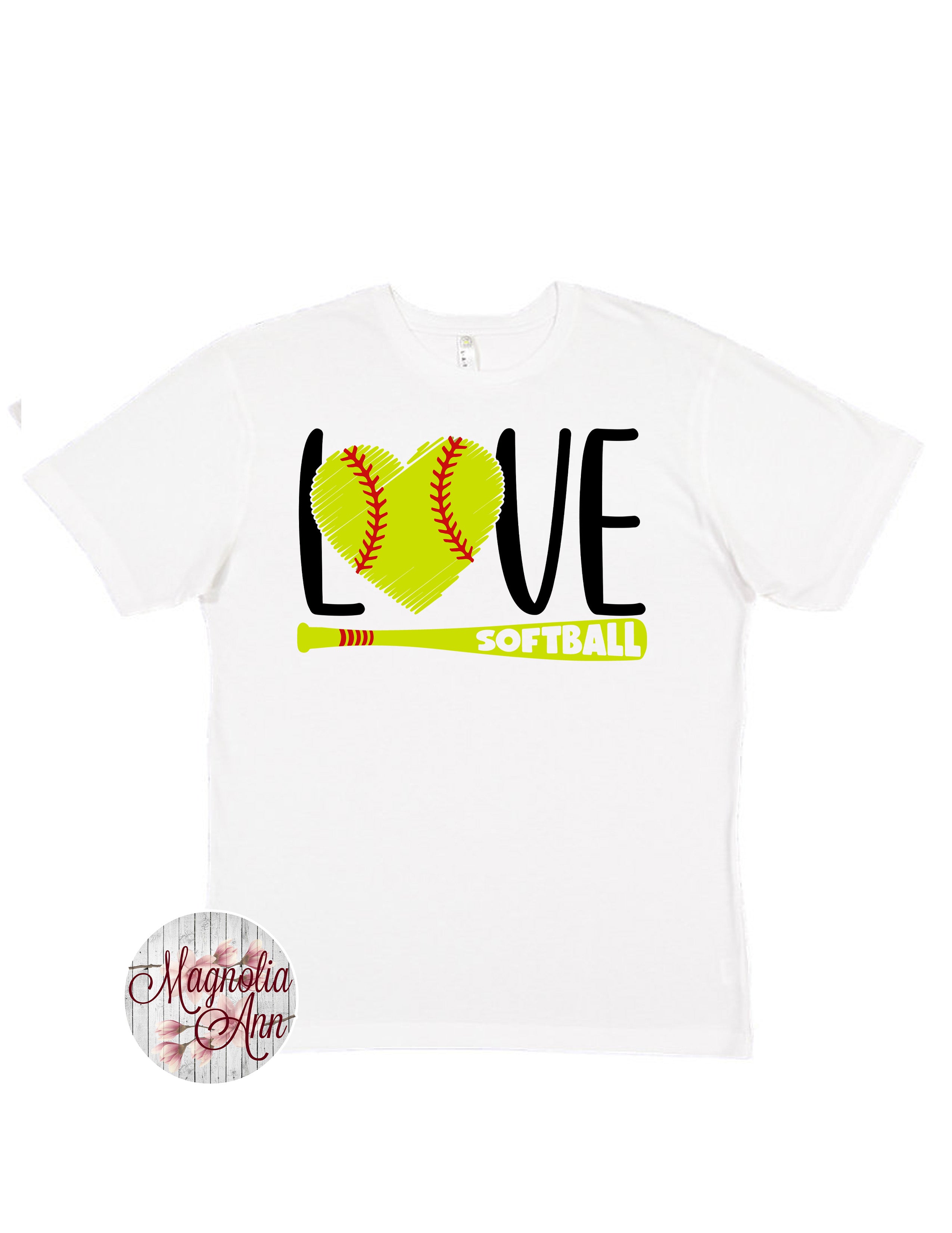 Love Softball Graphic T-Shirt