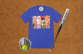 Retro Softball Icons Graphic T-Shirt