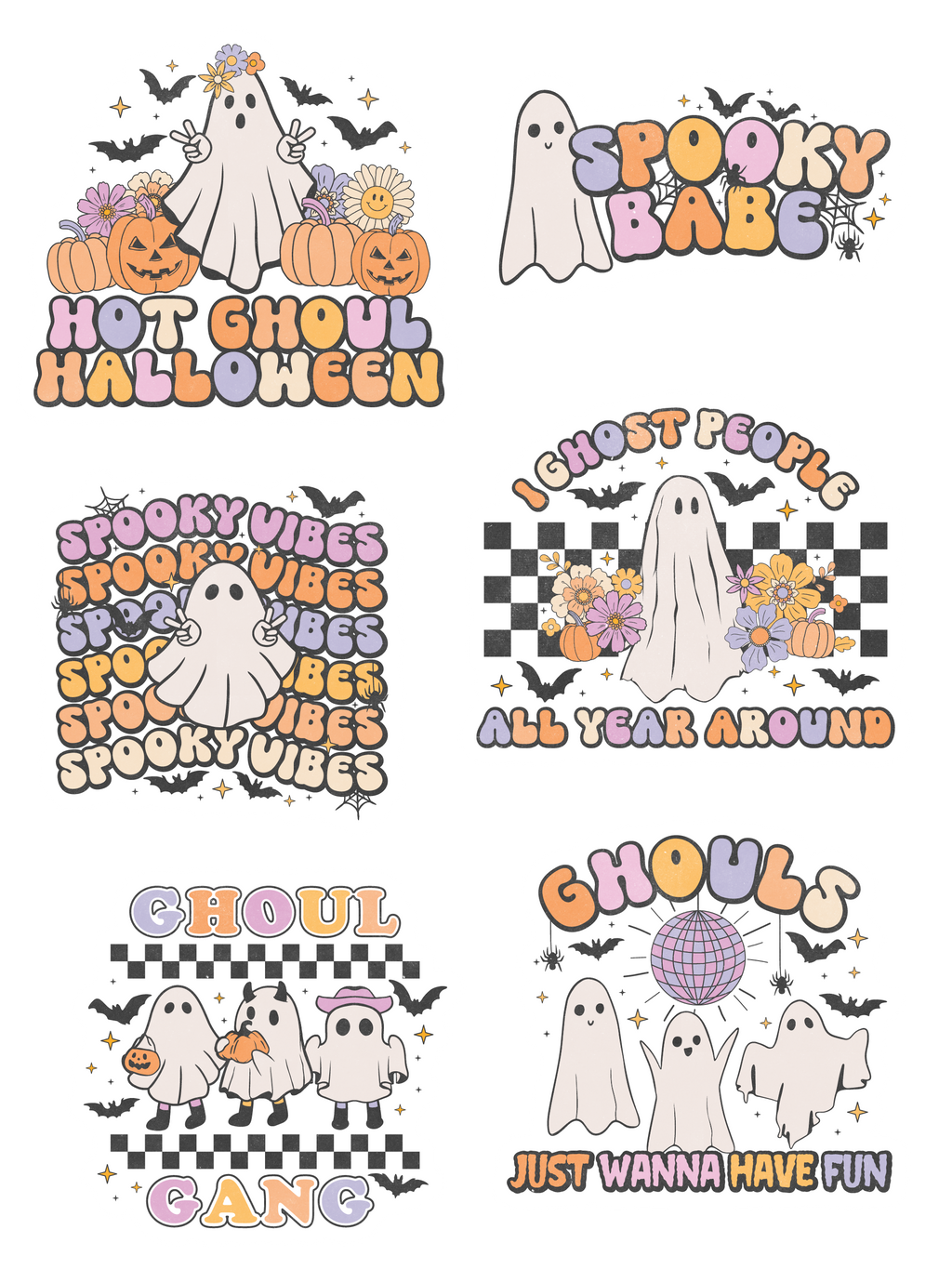 Retro Halloween Stickers