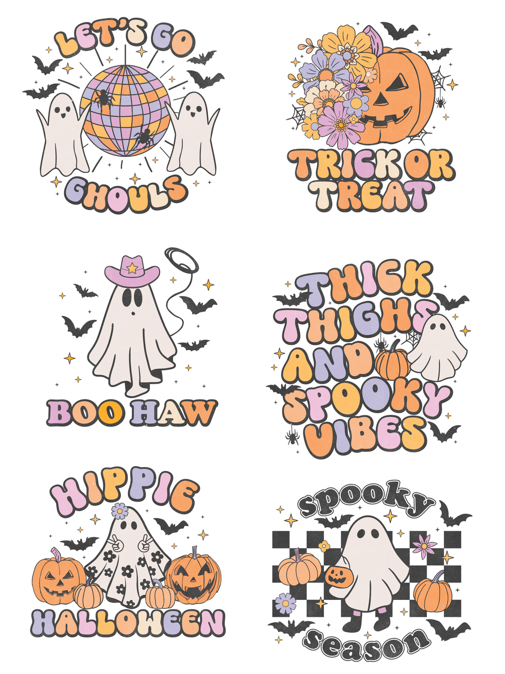 Retro Halloween Stickers