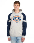 Unisex Varsity Color-Block Hooded Sweatshirt