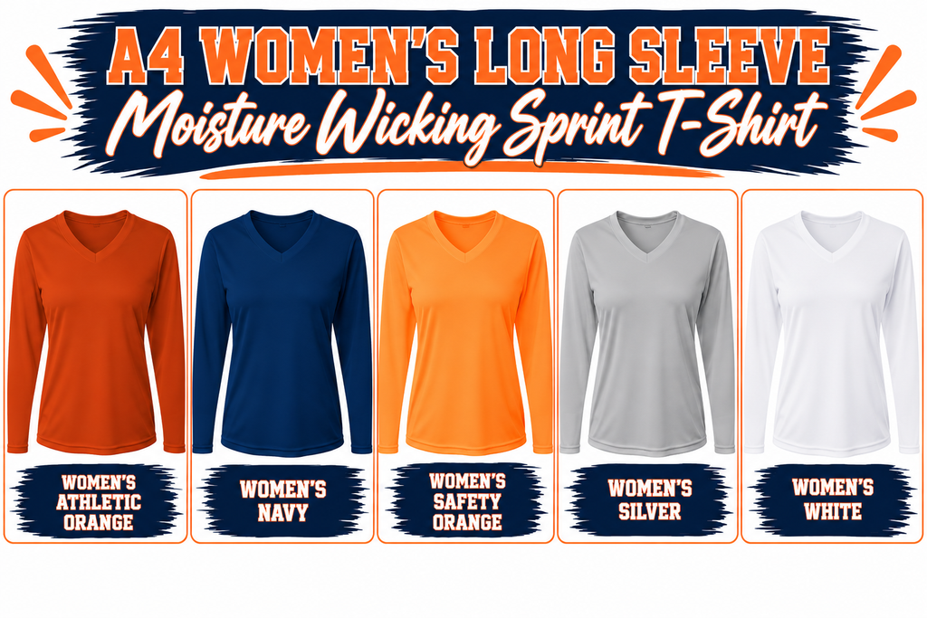 Vipers Women's V-Neck Long Sleeve Moisture Wicking T-Shirt