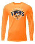 Vipers Unisex Youth & Adult Long Sleeve Moisture Wicking T-Shirt