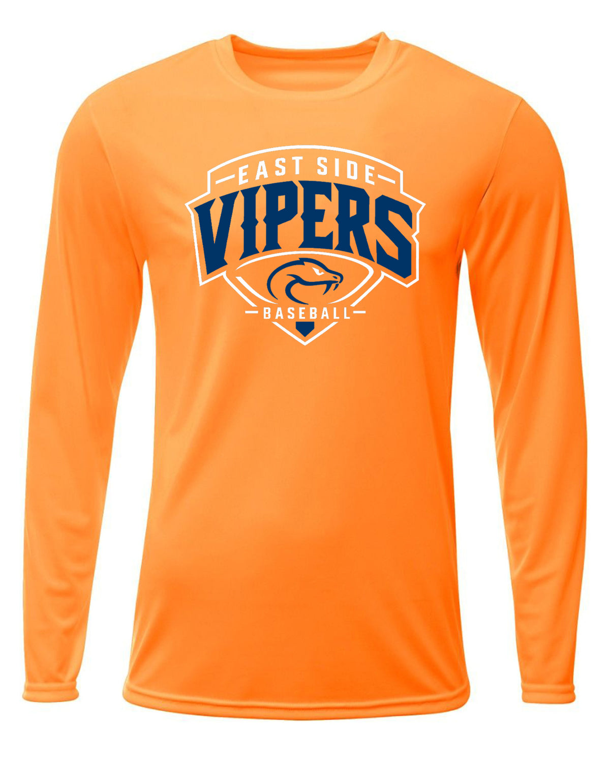 Vipers Unisex Youth & Adult Long Sleeve Moisture Wicking T-Shirt