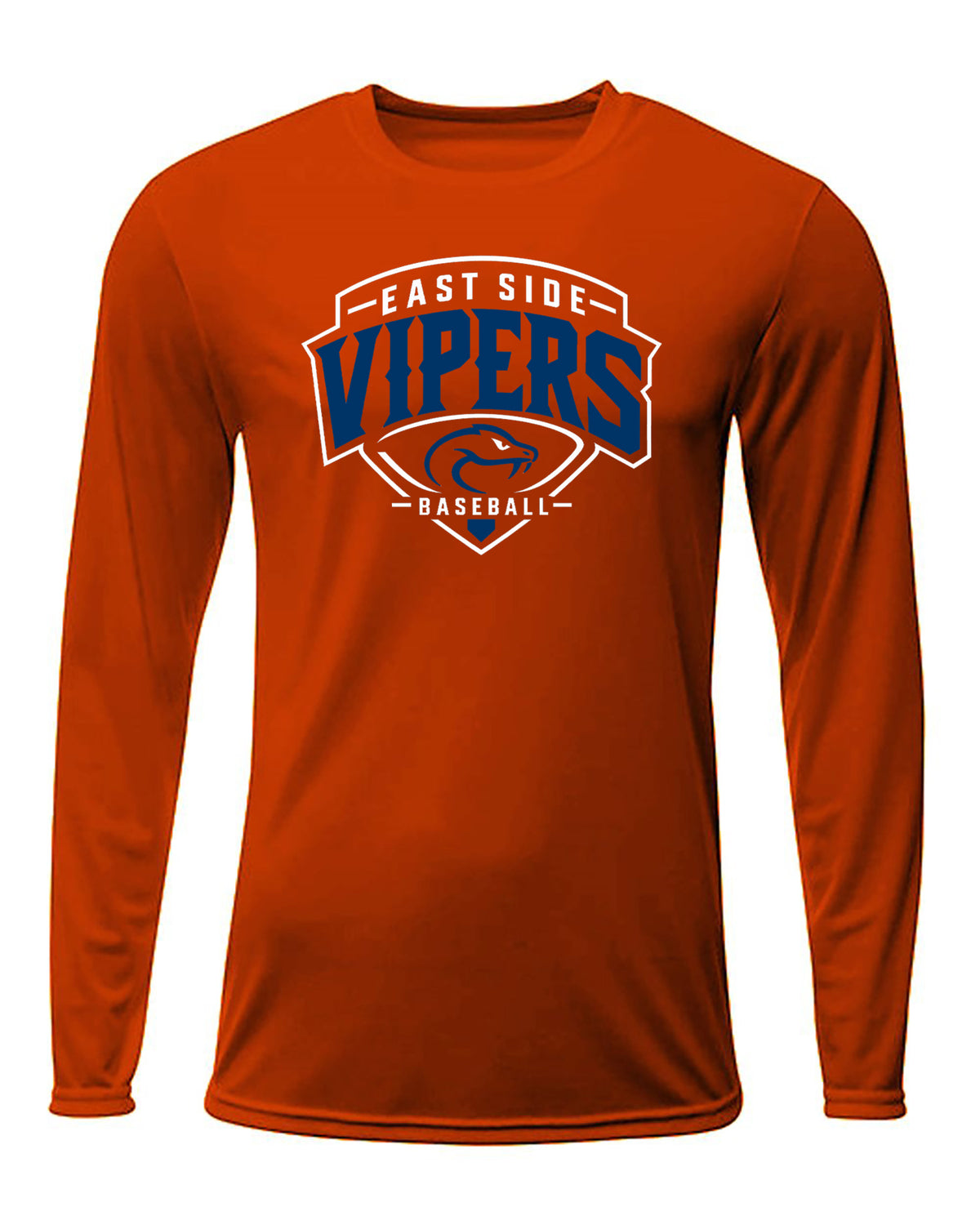 Vipers Unisex Youth & Adult Long Sleeve Moisture Wicking T-Shirt