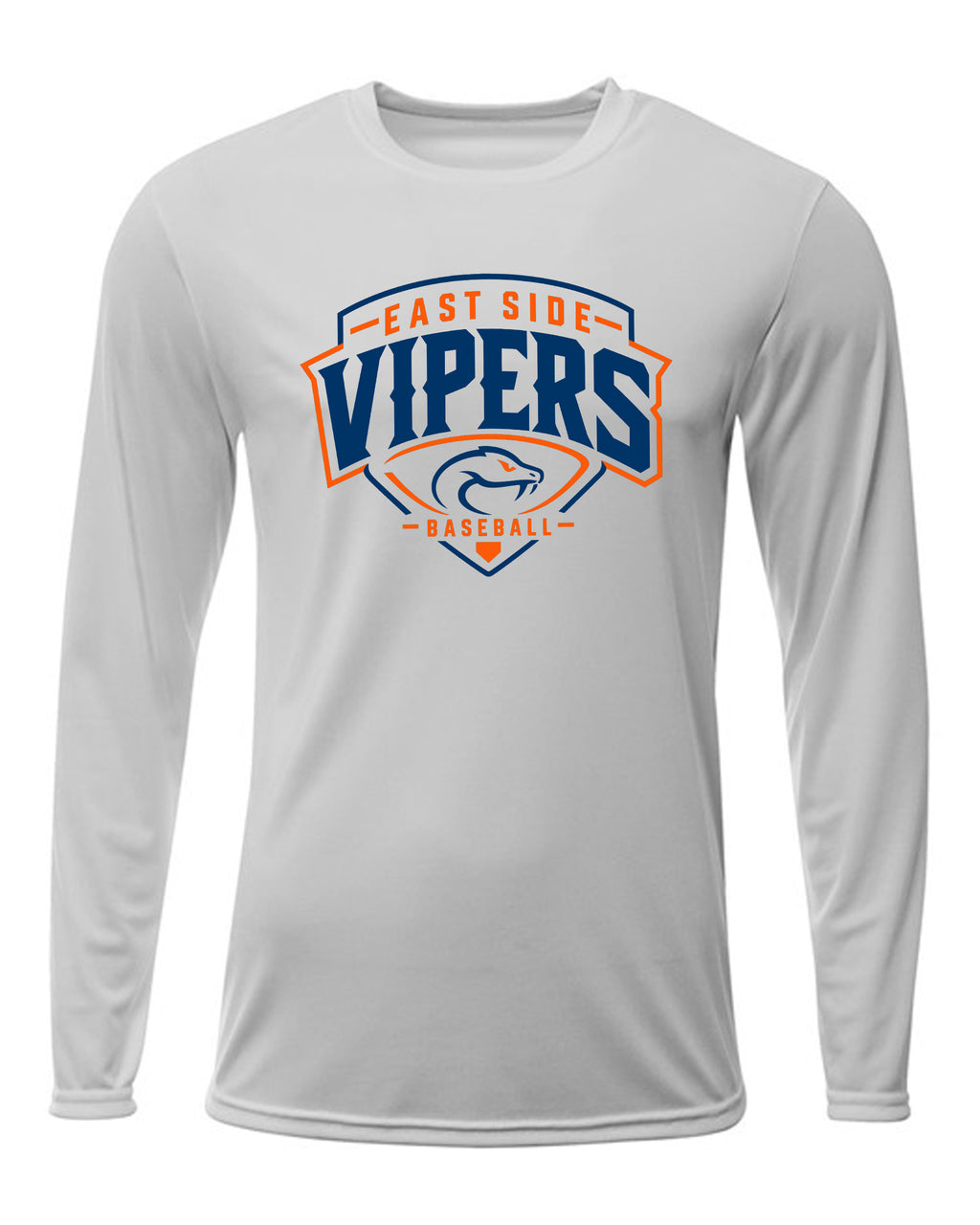 Vipers Unisex Youth & Adult Long Sleeve Moisture Wicking T-Shirt