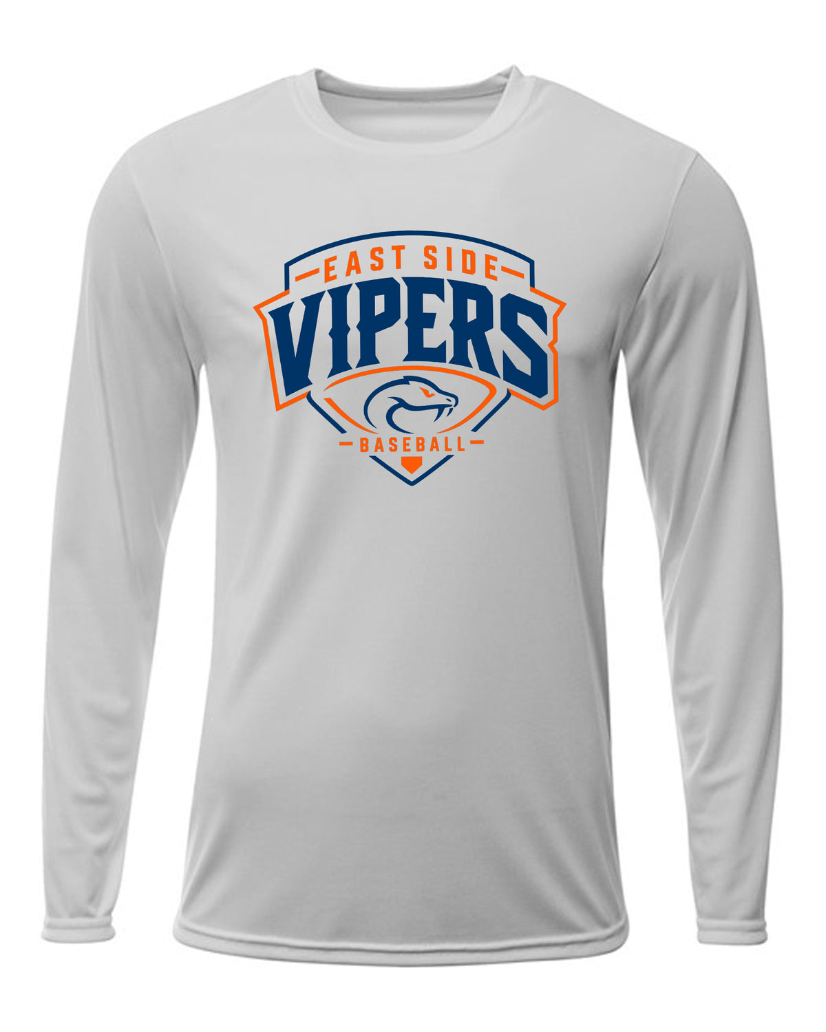 Vipers Unisex Youth & Adult Long Sleeve Moisture Wicking T-Shirt