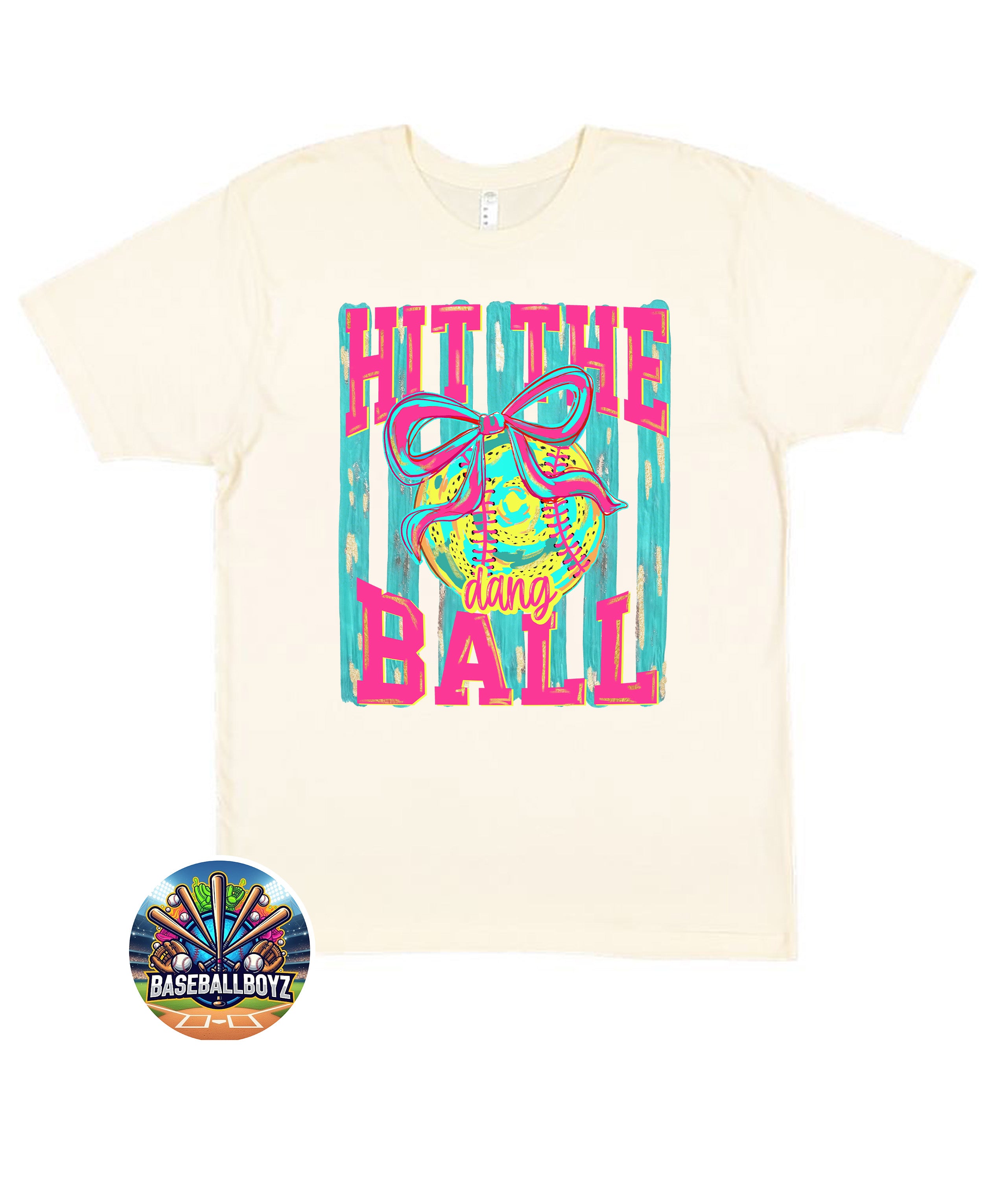 Hit The Dang Ball Softball Graphic T-Shirt