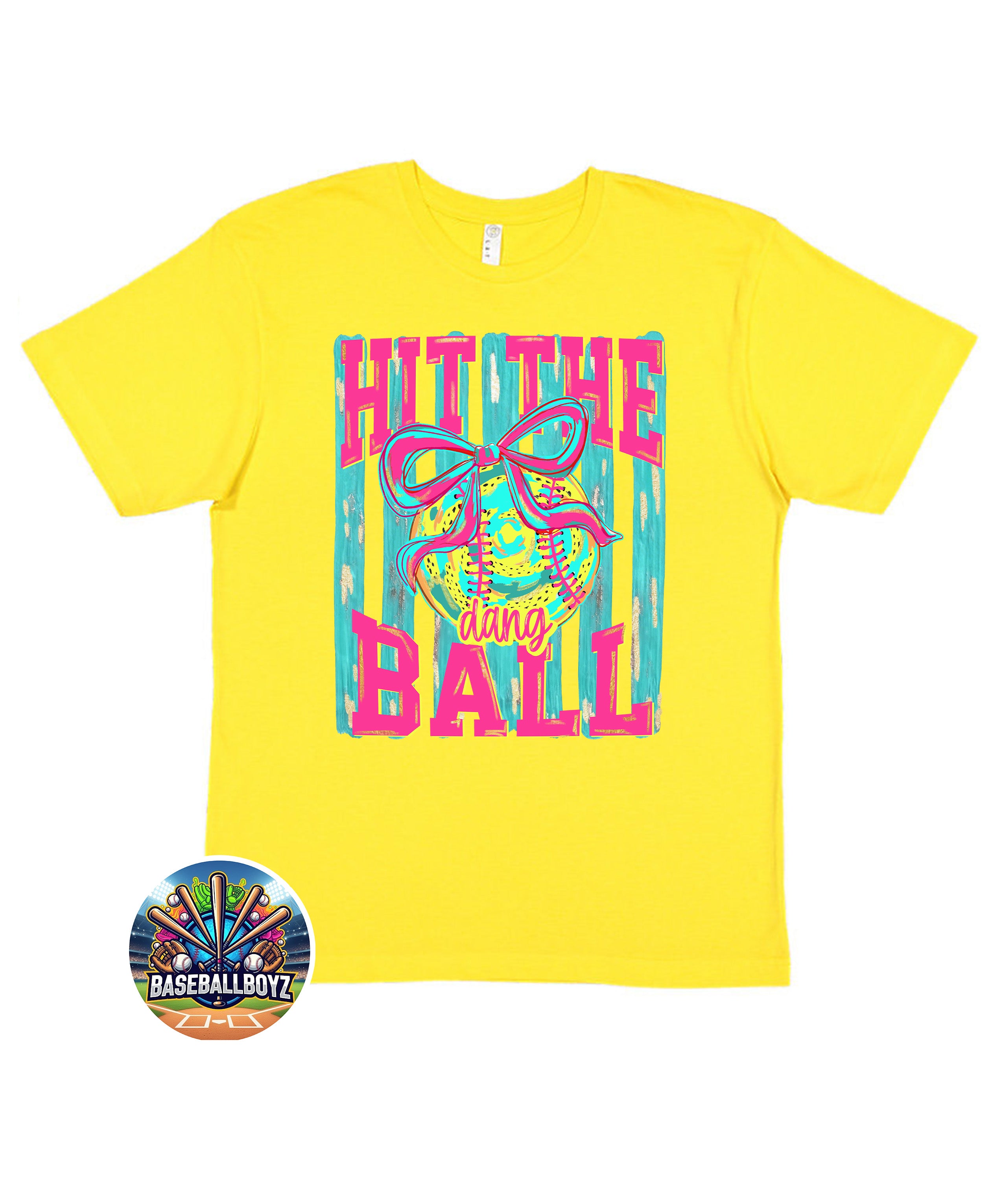 Hit The Dang Ball Softball Graphic T-Shirt