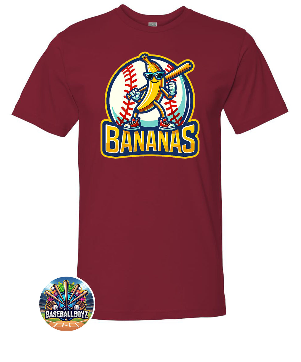 Bananas Mascot Team Graphic T-Shirt