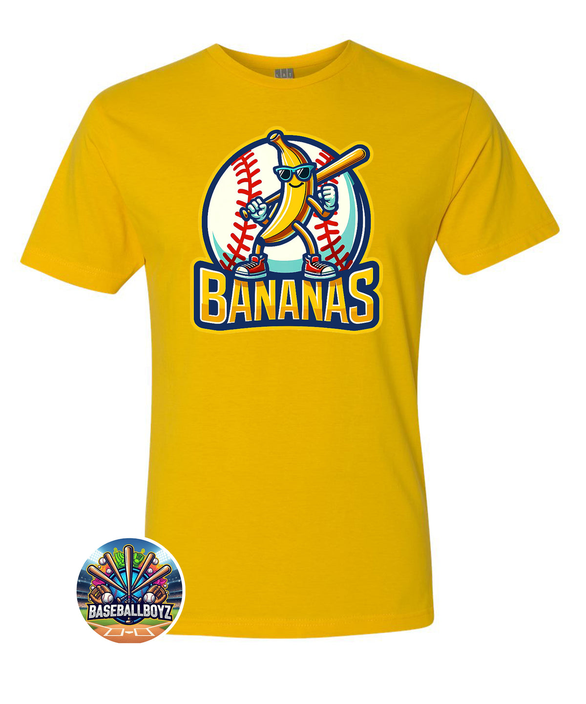 Bananas Mascot Team Graphic T-Shirt