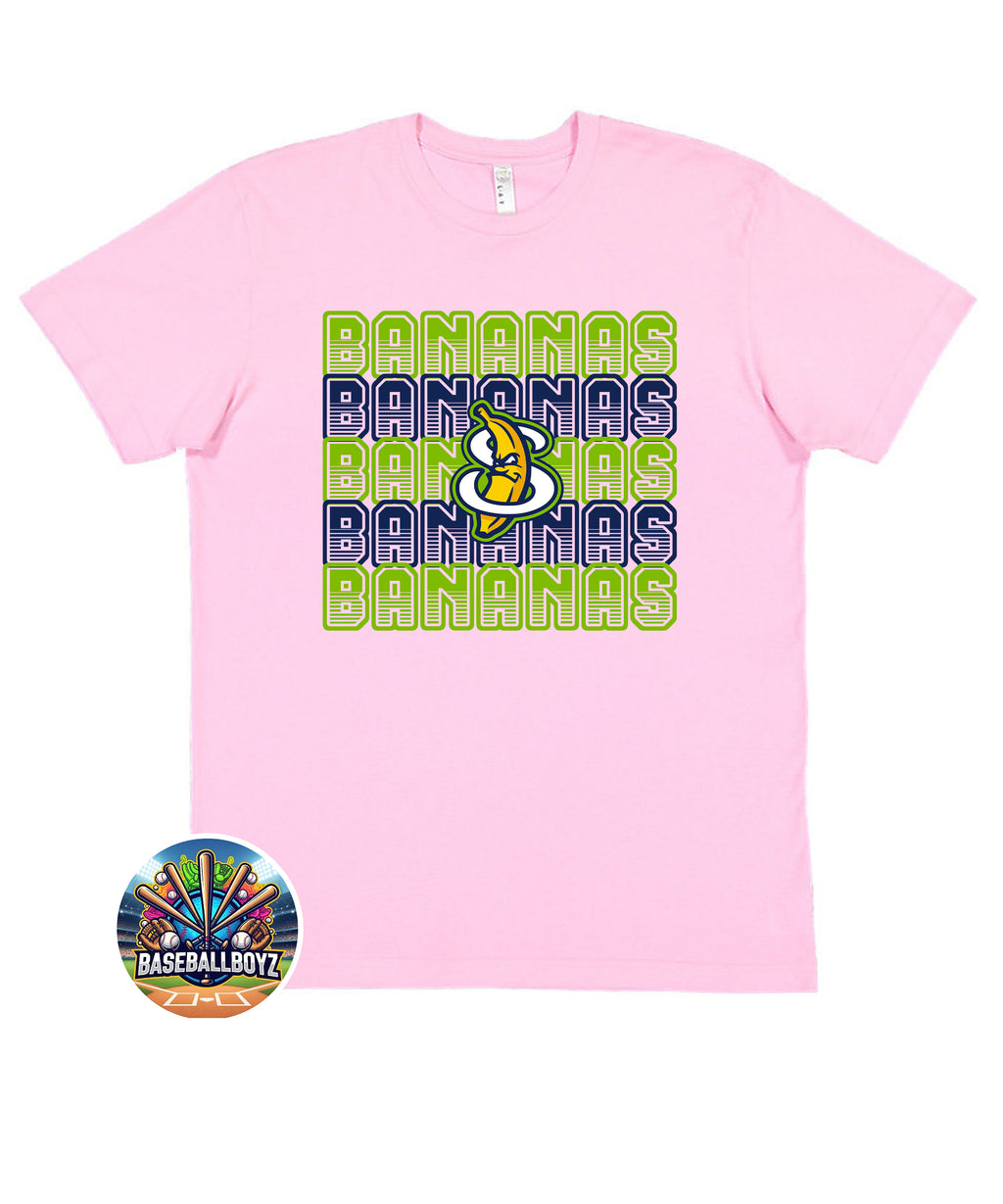 Stacked Savannah Bananas Team Graphic T-Shirt