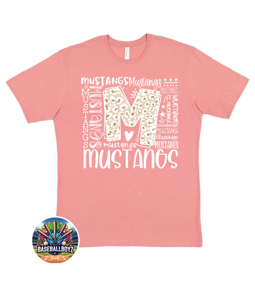 Mustangs Typography Graphic T-Shirt