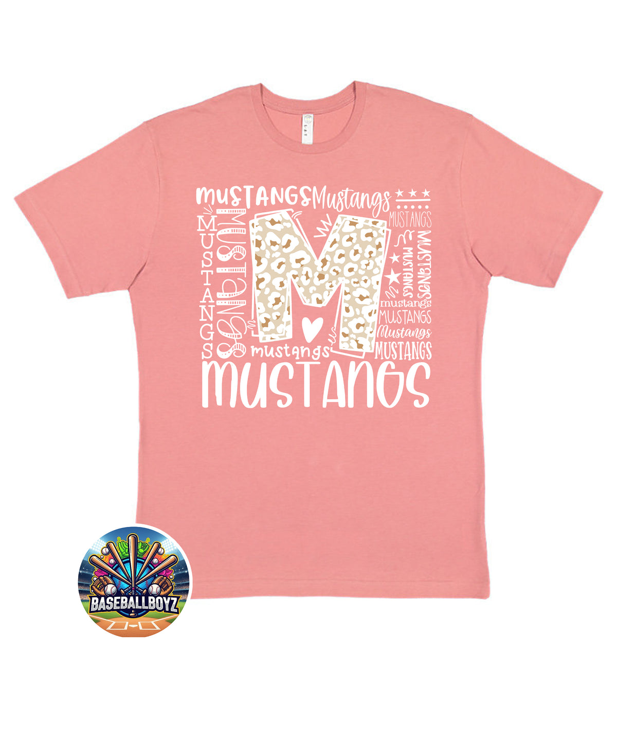 Mustangs Typography Graphic T-Shirt