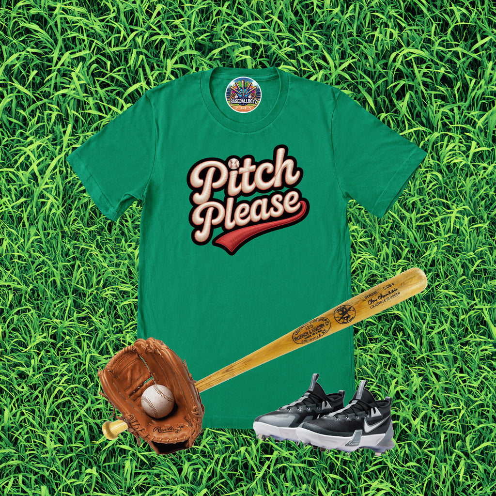 Pitch Please Baseball Graphic T-Shirt
