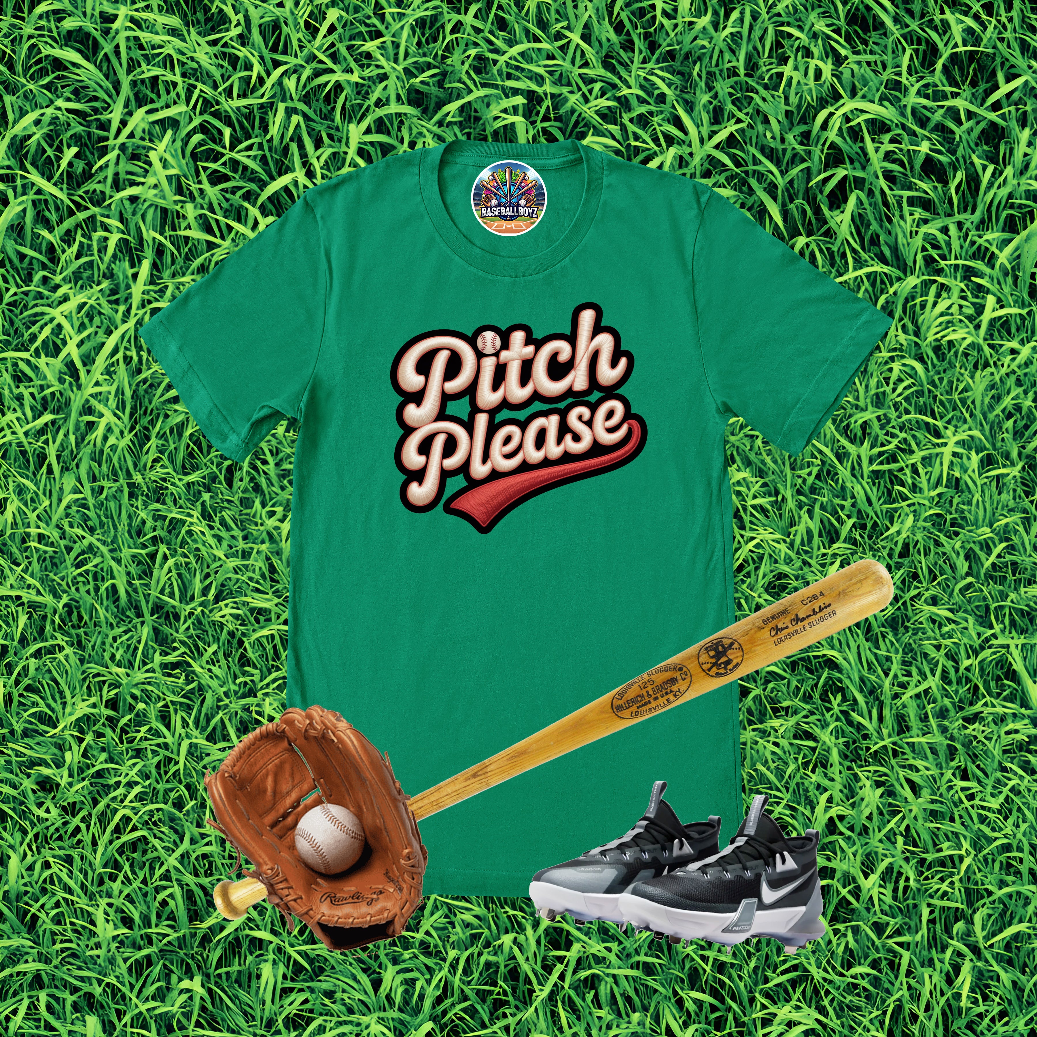 Pitch Please Baseball Graphic T-Shirt
