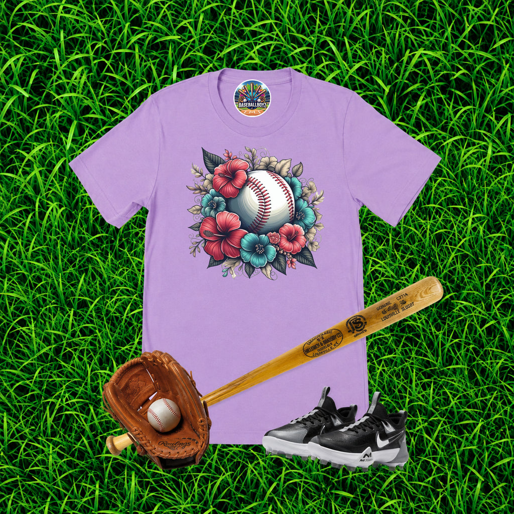 Floral Baseball Graphic T-Shirt