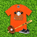 Baseball Mama Halloween Graphic T-Shirt
