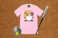 Softball Ghost Halloween Graphic T-Shirt