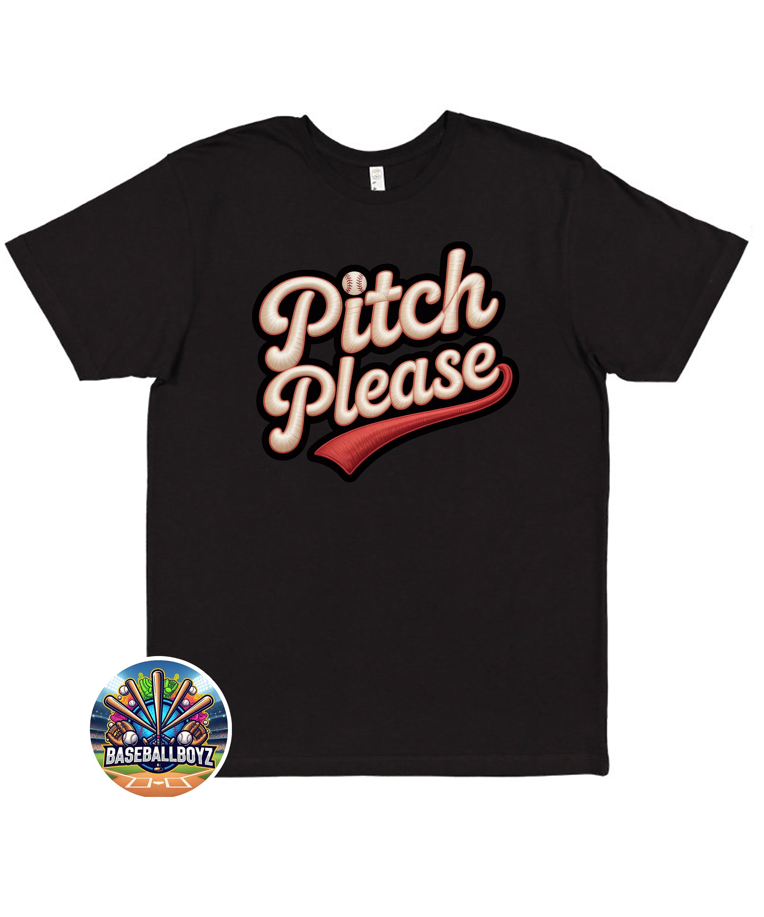 Pitch Please Baseball Graphic T-Shirt