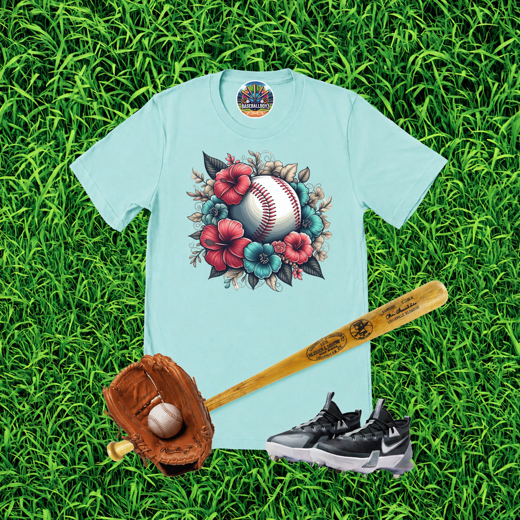 Floral Baseball Graphic T-Shirt