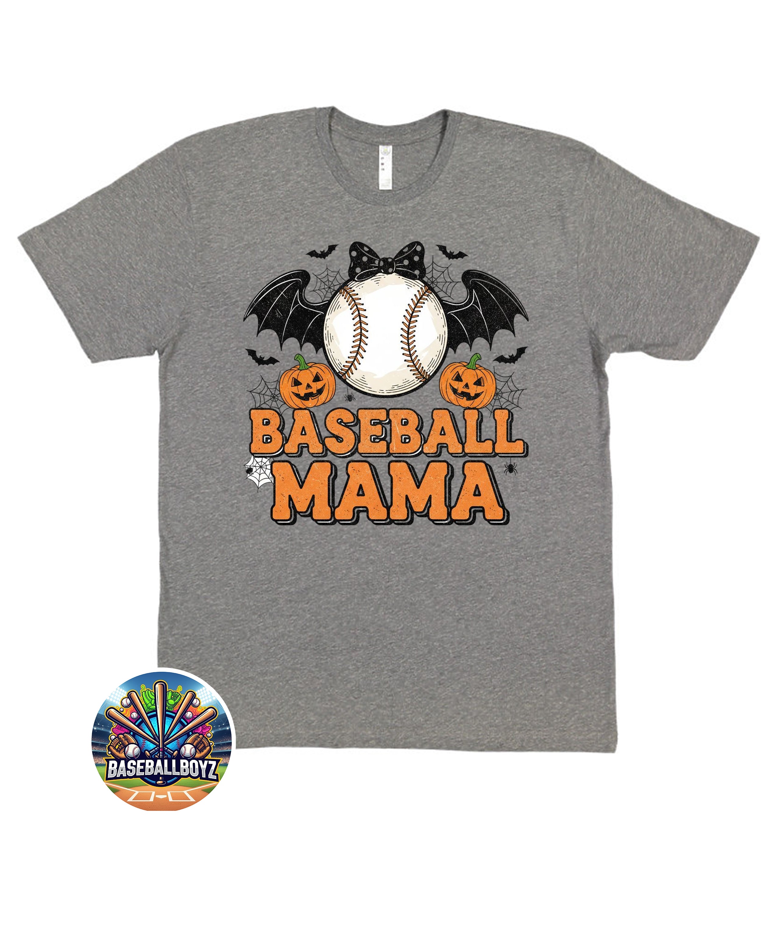 Baseball Mama Halloween Graphic T-Shirt