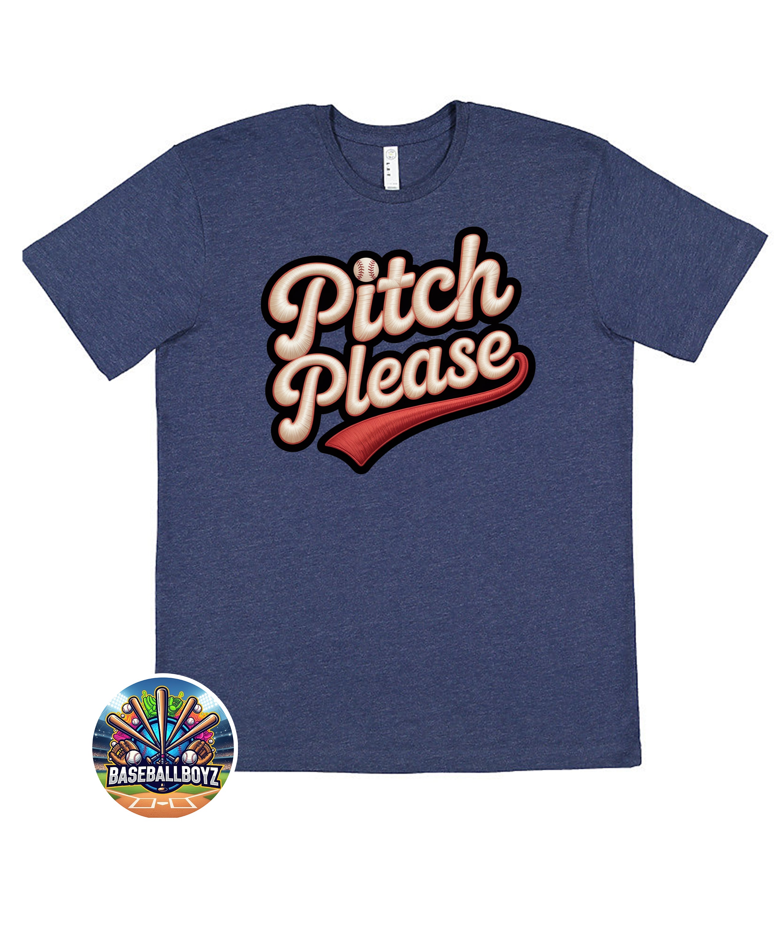 Pitch Please Baseball Graphic T-Shirt