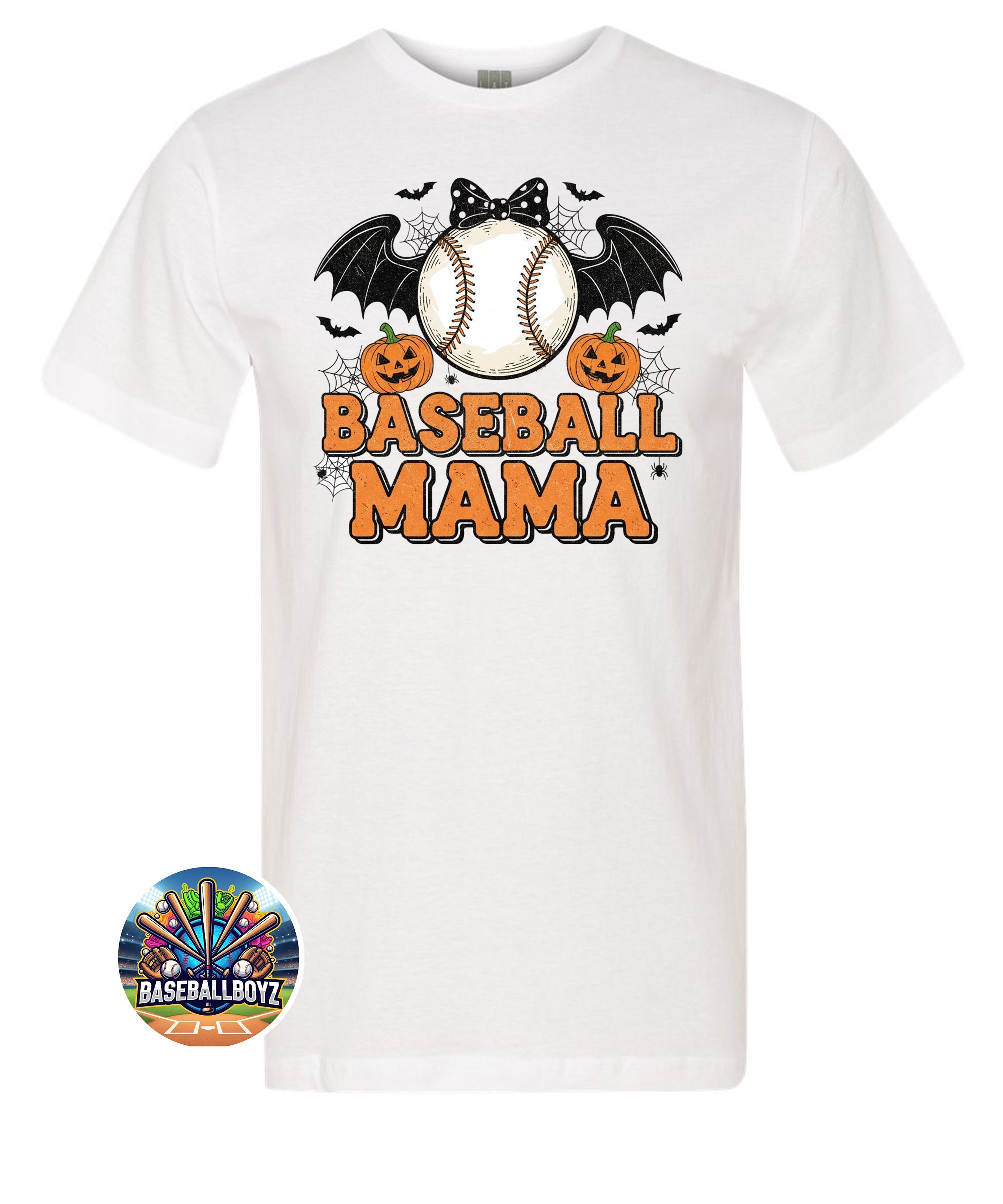 Baseball Mama Halloween Graphic T-Shirt