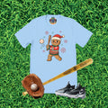 Gingerbread Baseball Christmas Graphic T-Shirt