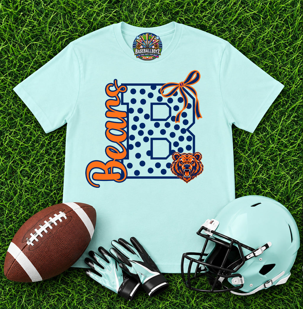 Bears Bow Mascot Team Graphic T-Shirt