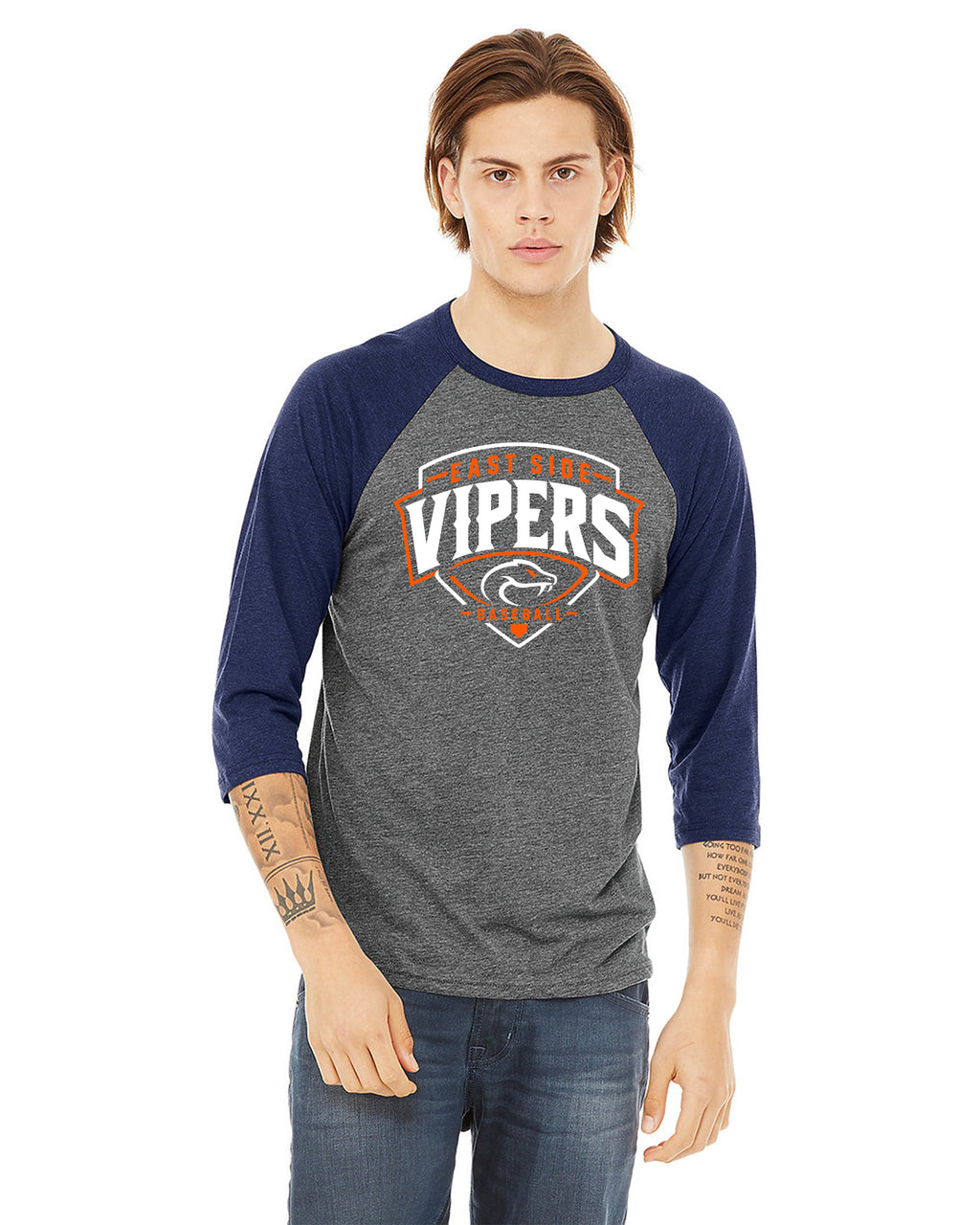 Vipers Unisex Baseball Raglan T-Shirt