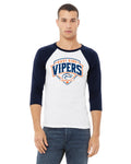 Vipers Unisex Baseball Raglan T-Shirt