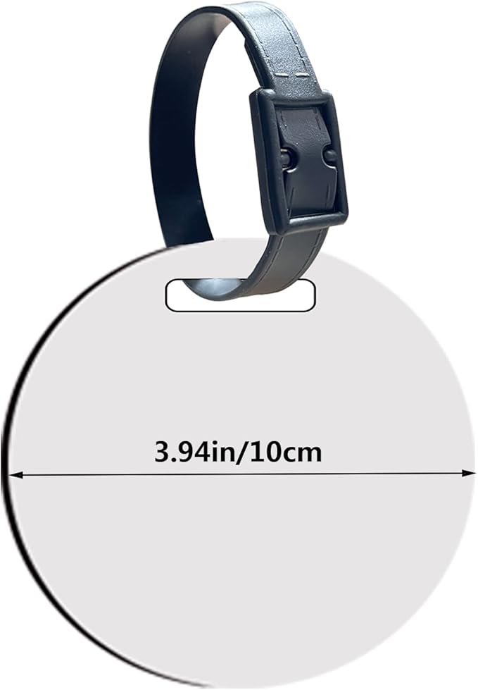 Custom Circle Baseball Bag Tag