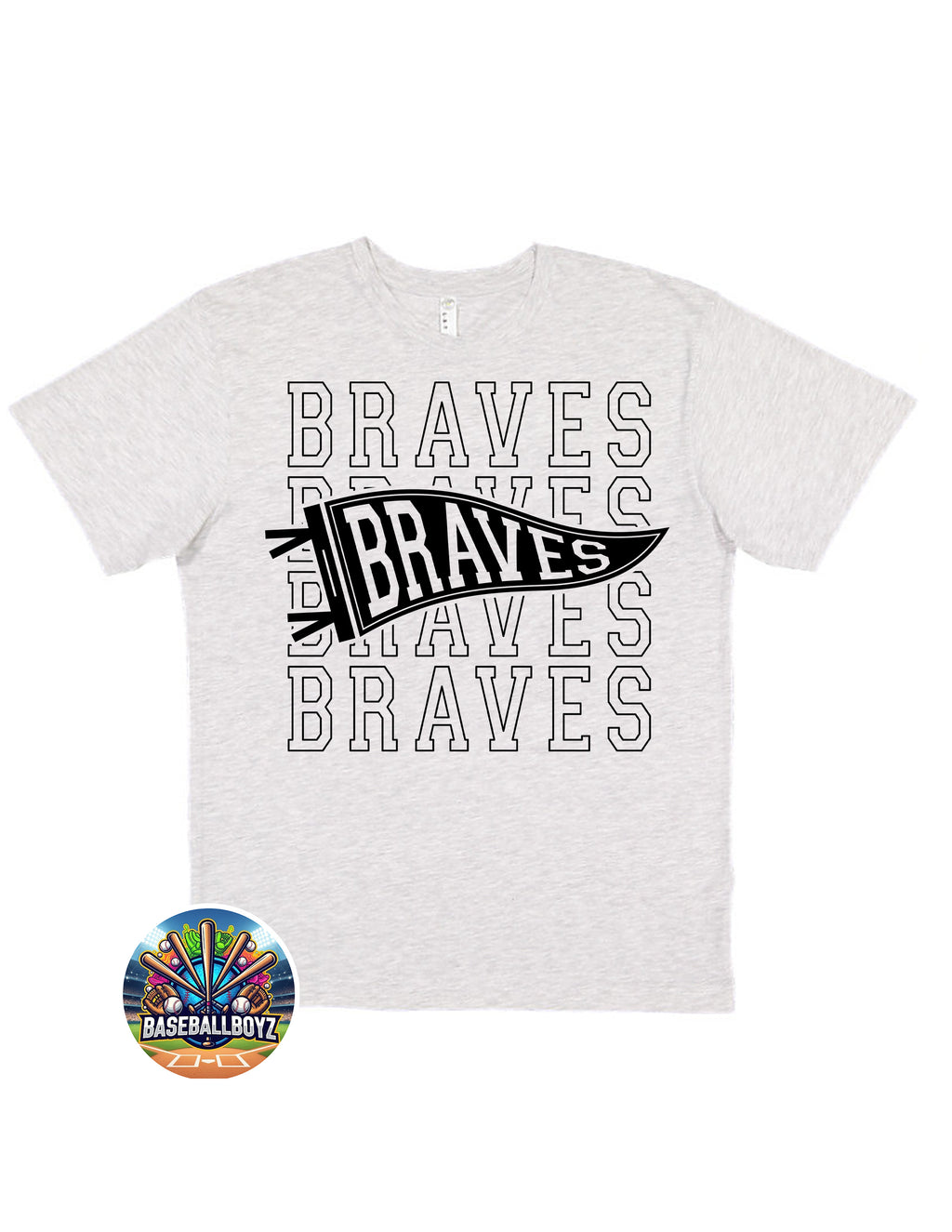 Pennant Flag Braves T-Shirt