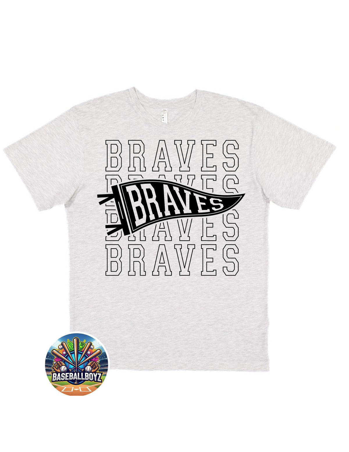Pennant Flag Braves T-Shirt