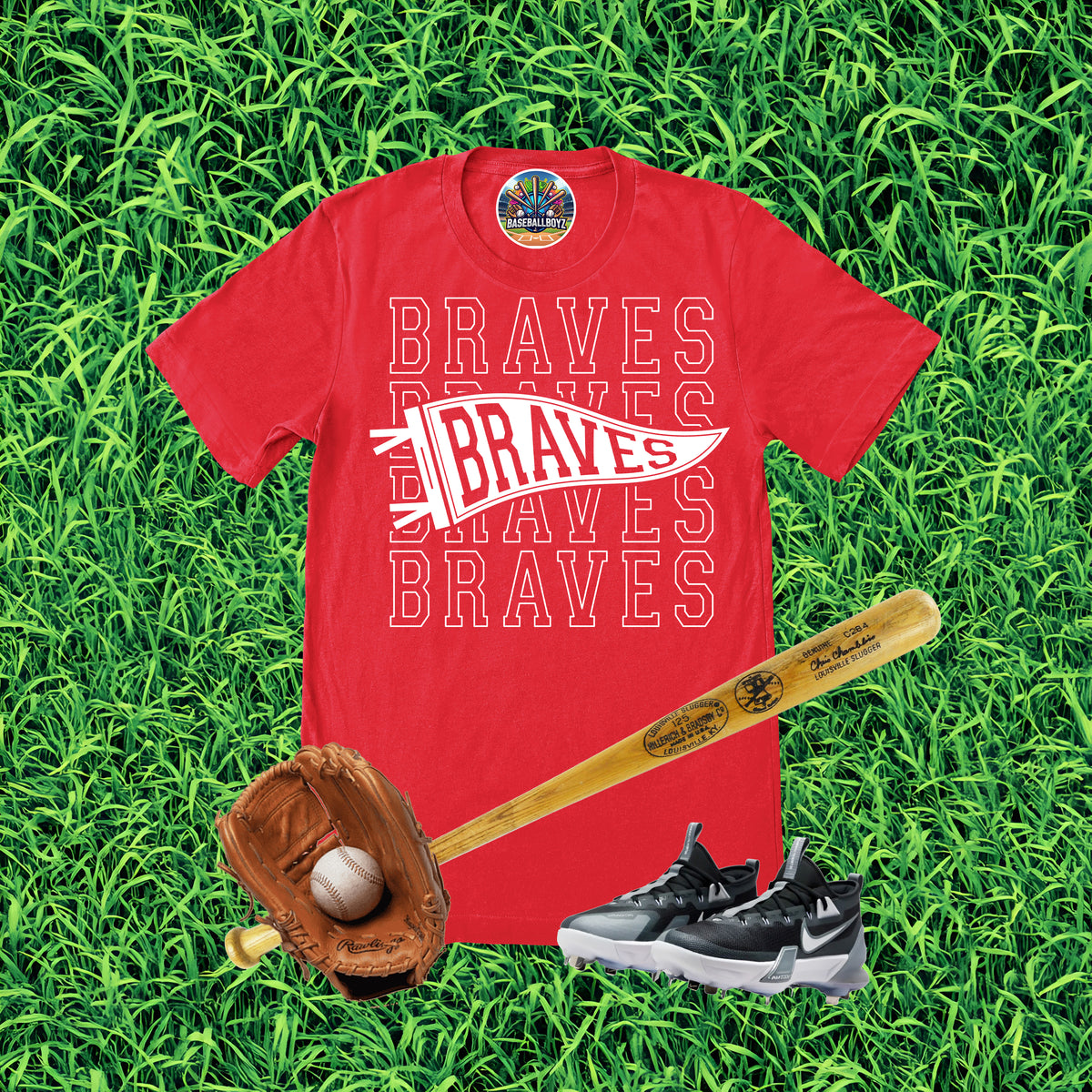 Pennant Flag Braves T-Shirt