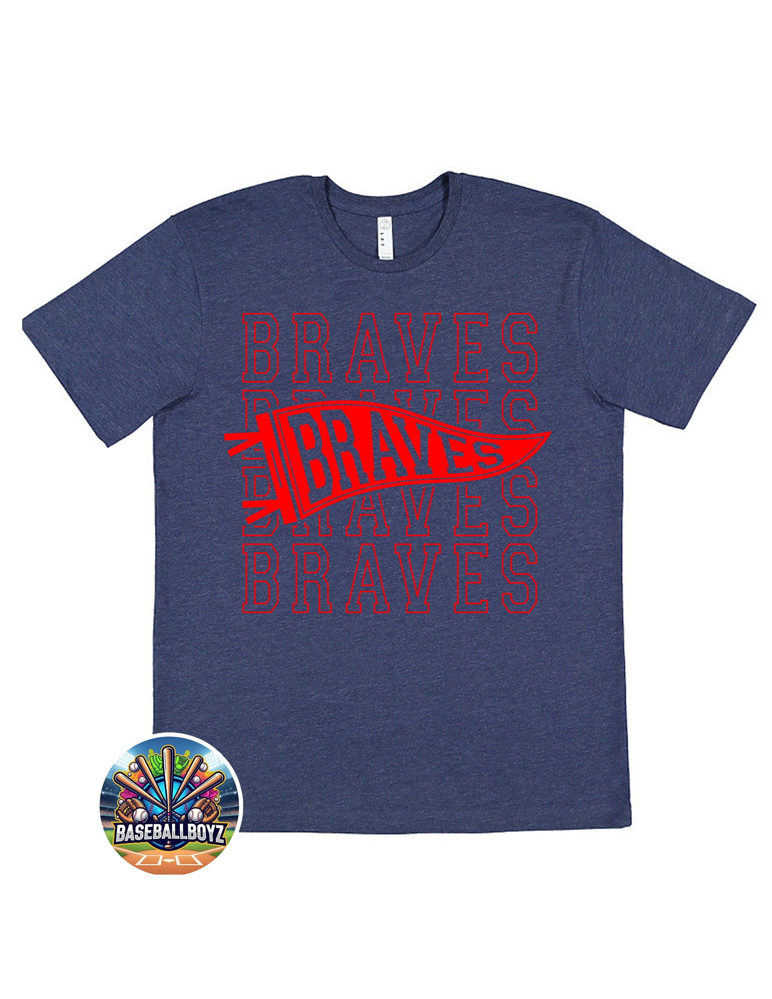 Pennant Flag Braves T-Shirt