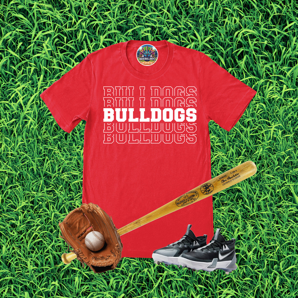 Stacked Bulldogs Text T-Shirt