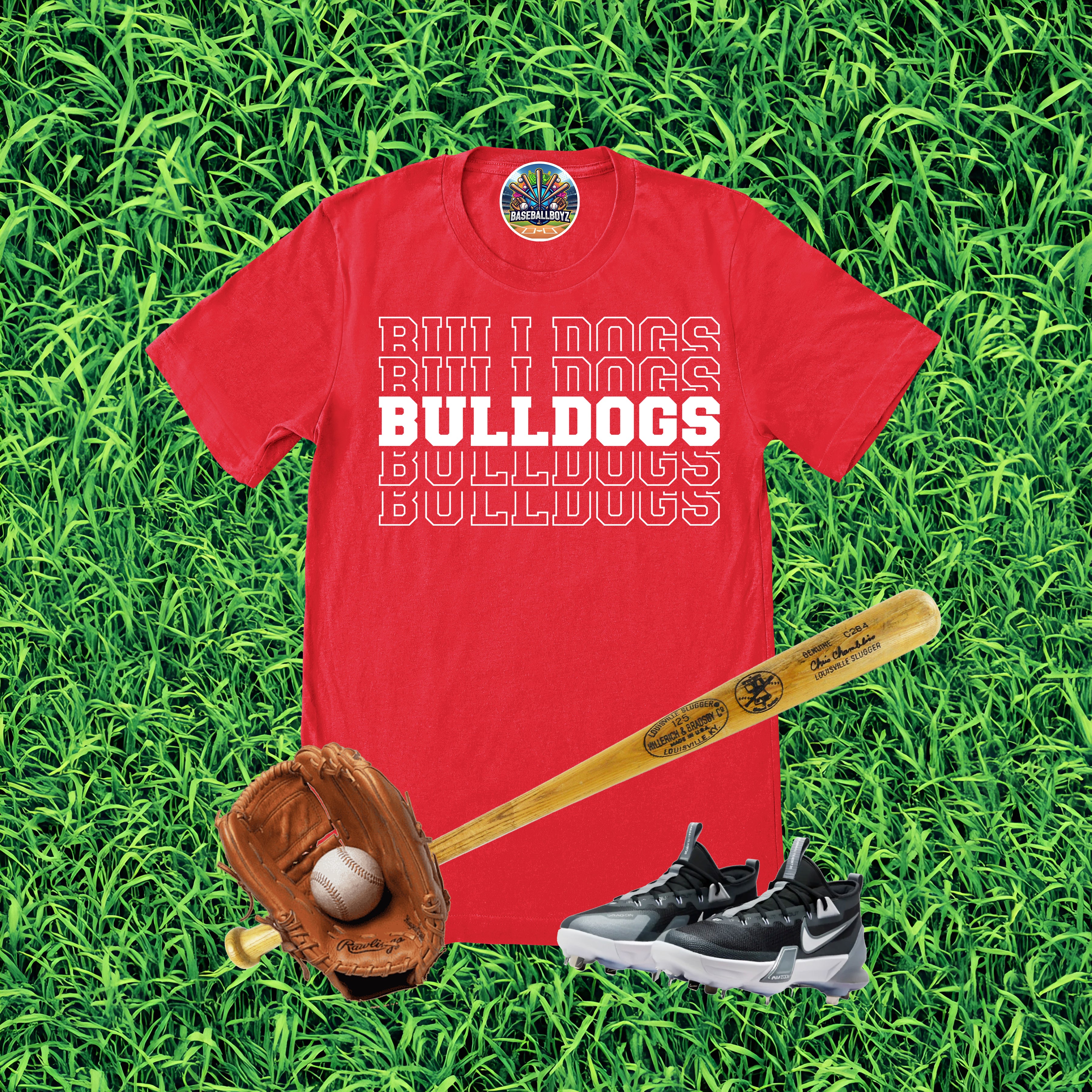 Stacked Bulldogs Text T-Shirt