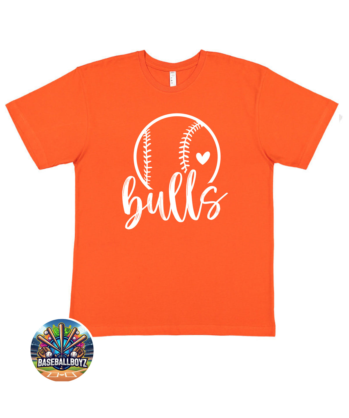 Bulls Baseball Team Graphic T-Shirt
