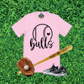 Bulls Baseball Team Graphic T-Shirt